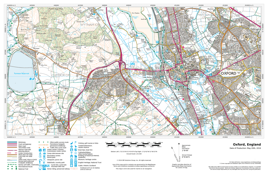 UK Topographic XYZ Maps