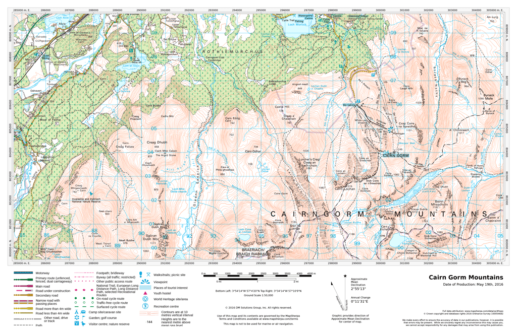 UK Topographic Fixed Scale XYZ Maps